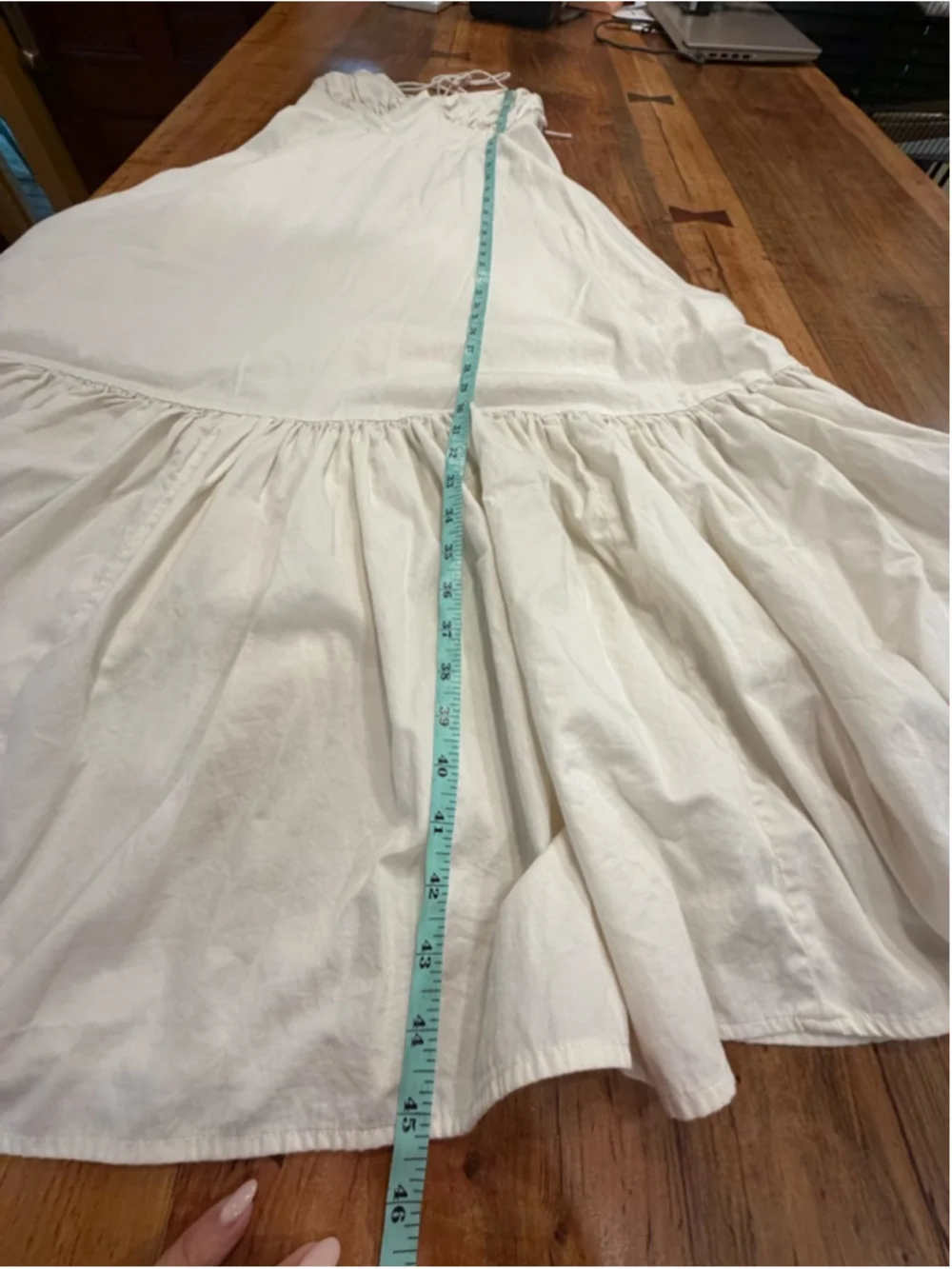 Abercrombie & Fitch White Cottagecore Maxi Dress - Size S